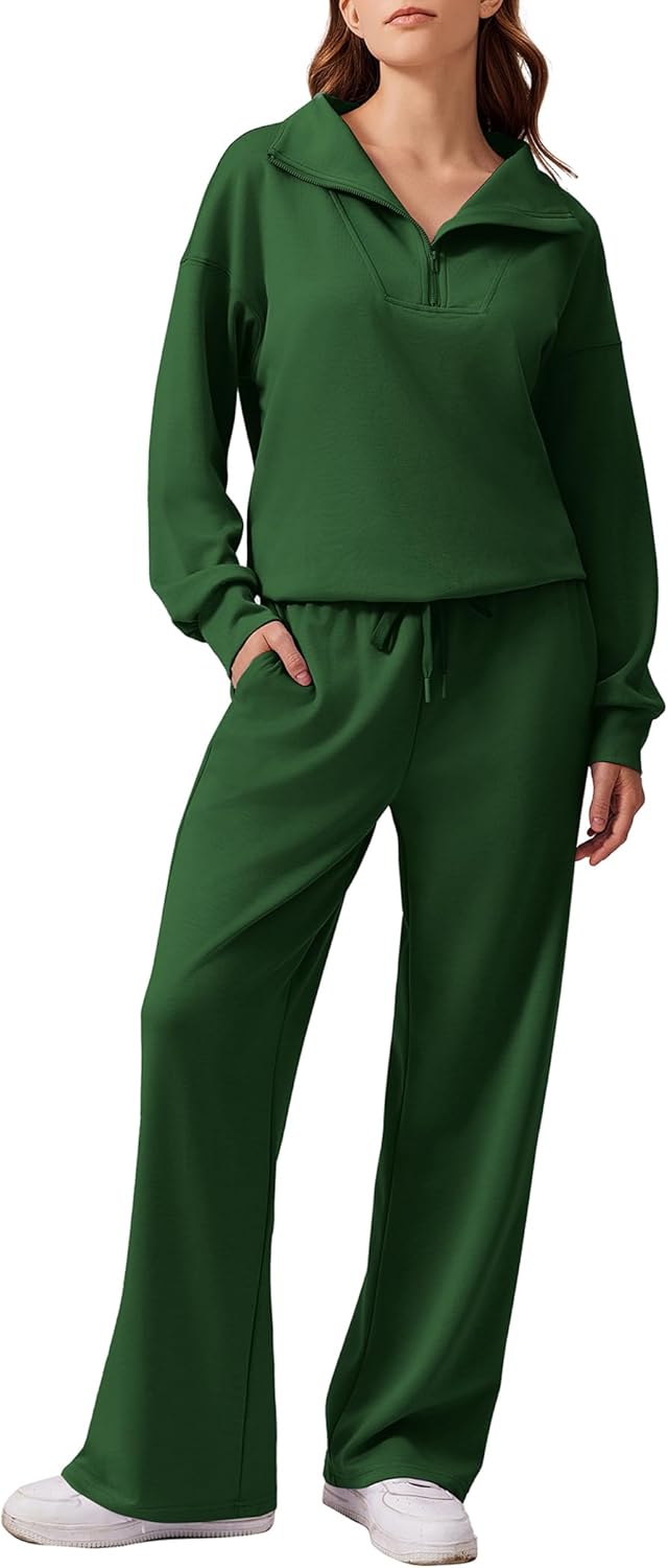 Oversized Sweatshirt and Wide Leg Sweatpants Matching Set