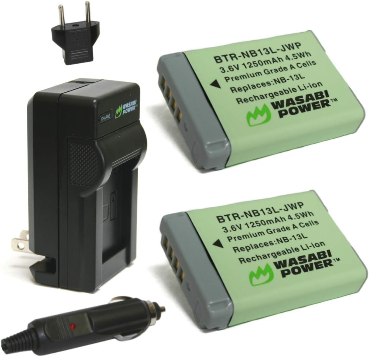 Wasabi Power NB-13L Battery and Charger for Canon Cameras