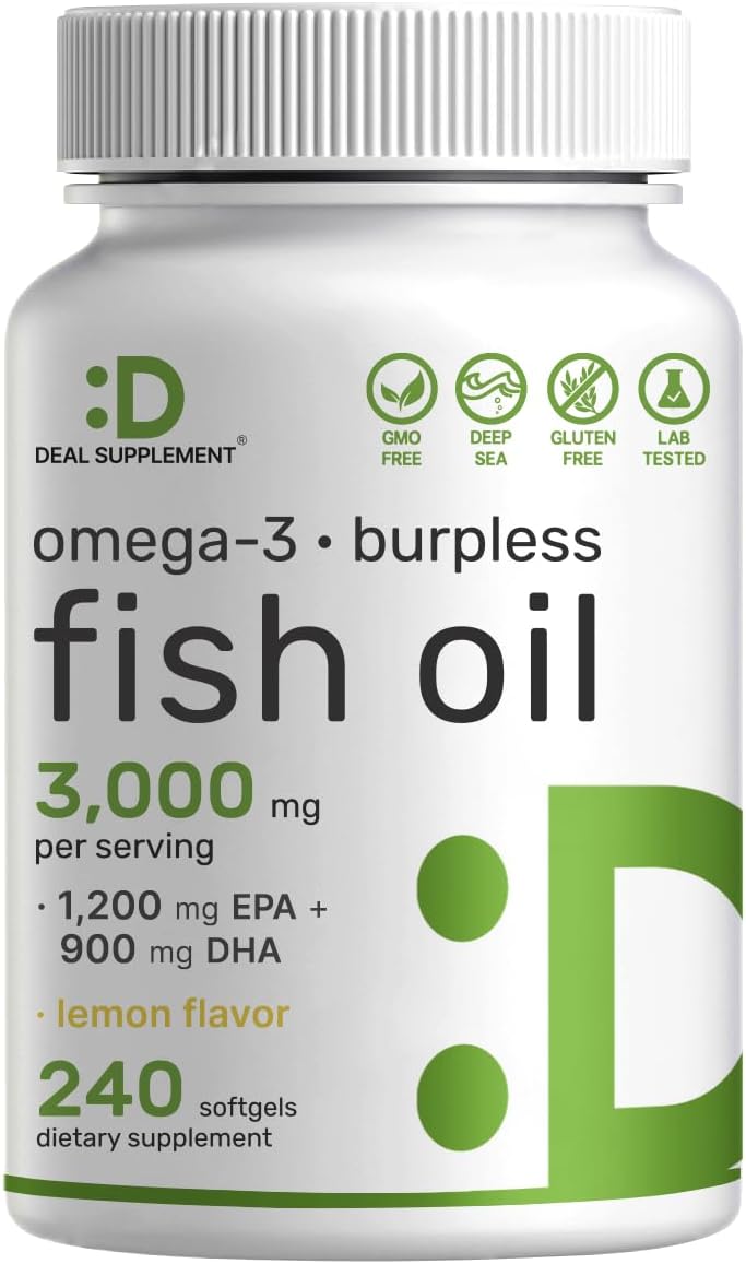 Omega 3 Fish Oil Supplements for Brain and Heart Support