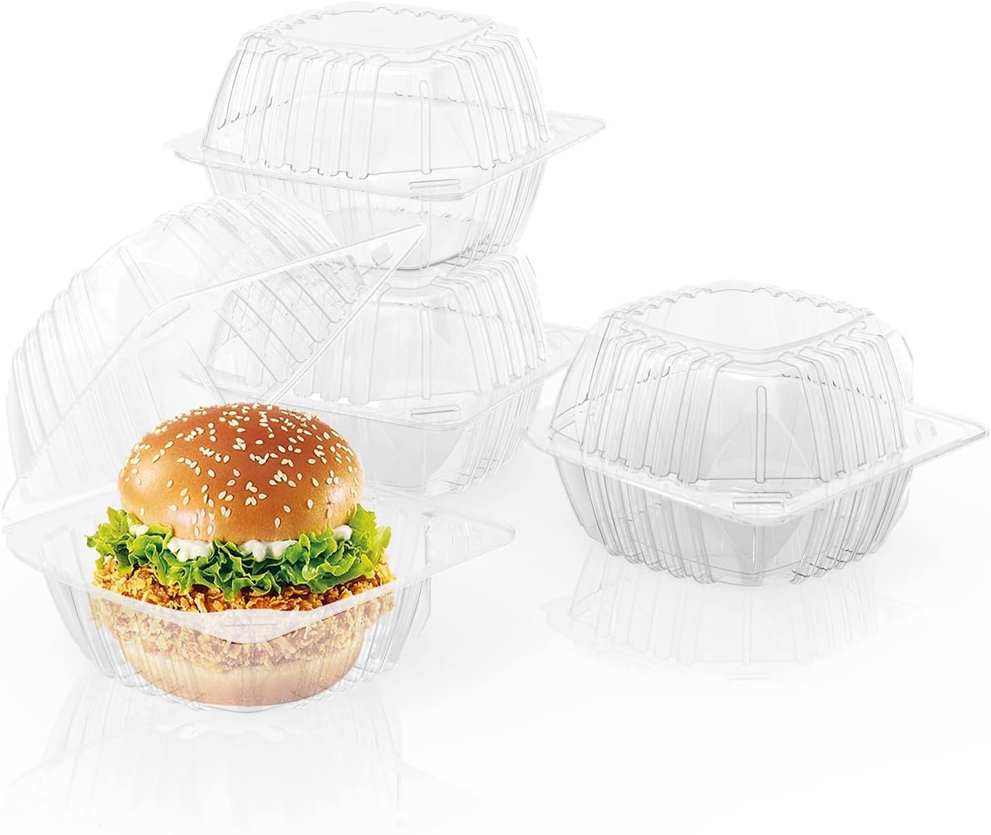 150 Pack Disposable Plastic To Go Containers for Food Storage