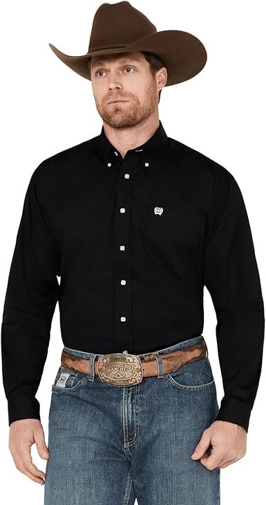 Cinch Men's Classic Fit Long Sleeve Button Shirt with Pocket