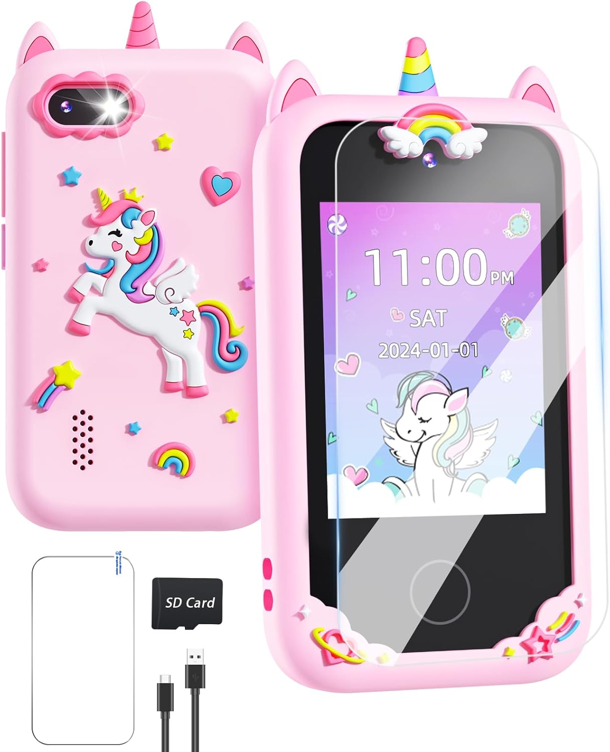 Girls Smart Phone with Camera - Perfect Gift for Ages 6-8!