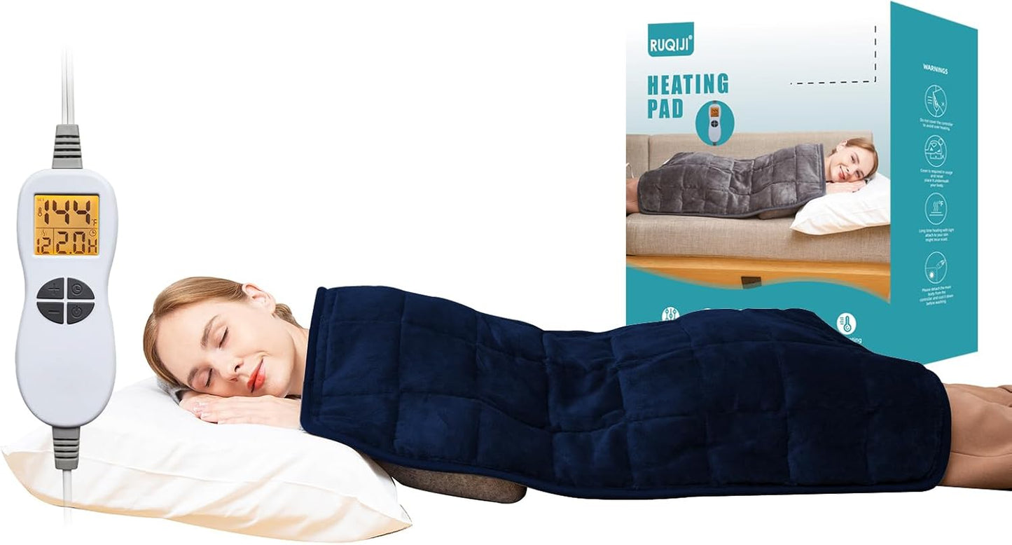 Ruqiji 17ft'x33ft' Weighted Heating Pad for Pain Relief & Comfort