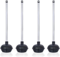 NEIKO 60190A Toilet Plungers 4 Pack - All-Angle Heavy Duty Design
