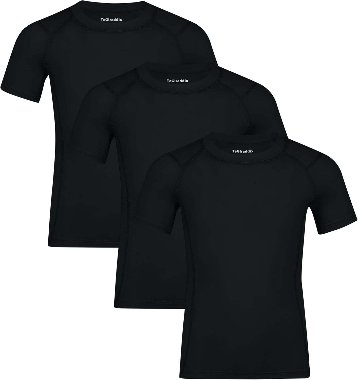 Youth Athletic Compression Shirt for Boys Girls Quick Dry 55ft60