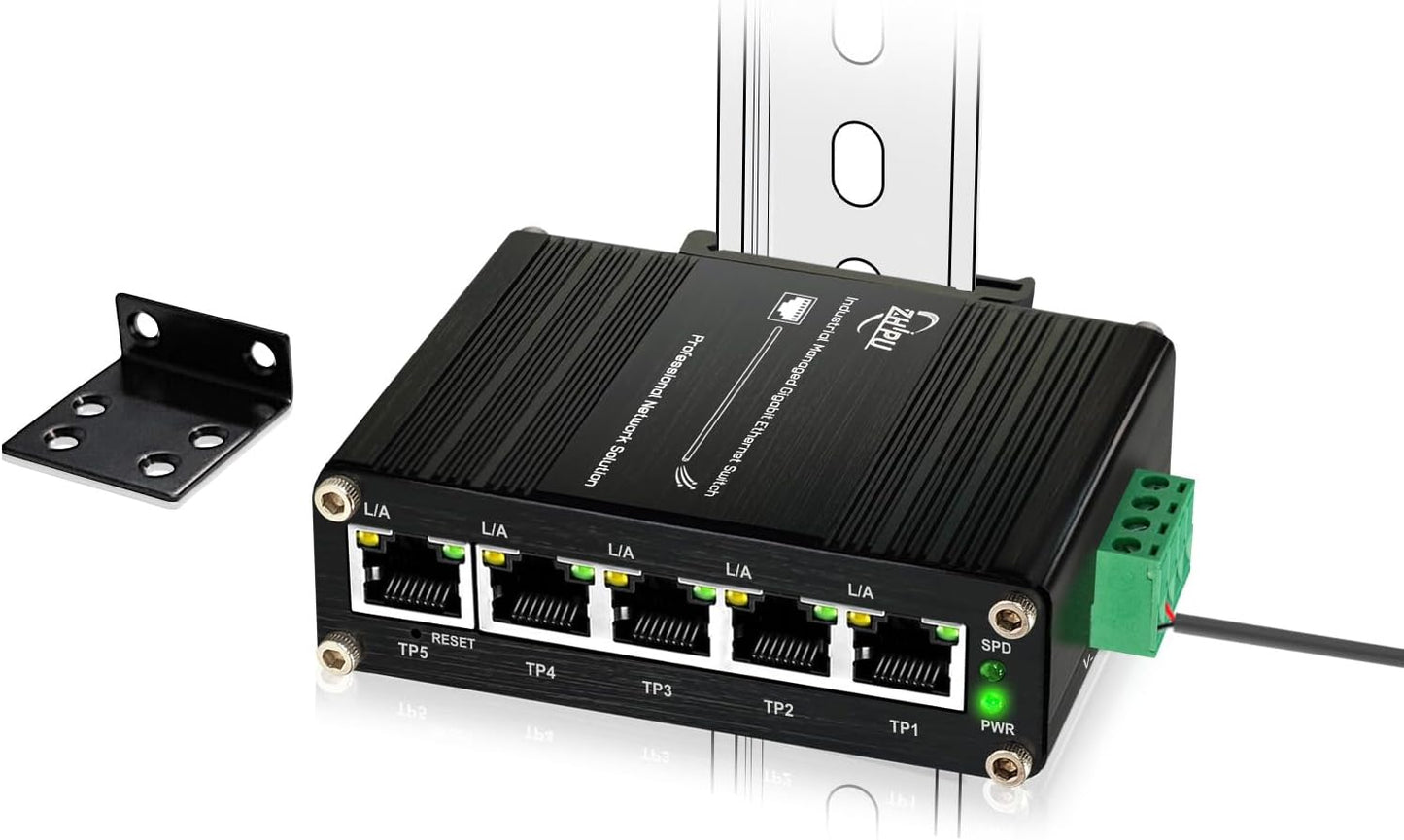 Mini Managed Industrial 5-Port Gigabit Ethernet Switch Review