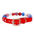 Beaded Silicone Dog Collar for Small to Large Dogs - Pretty Pearls