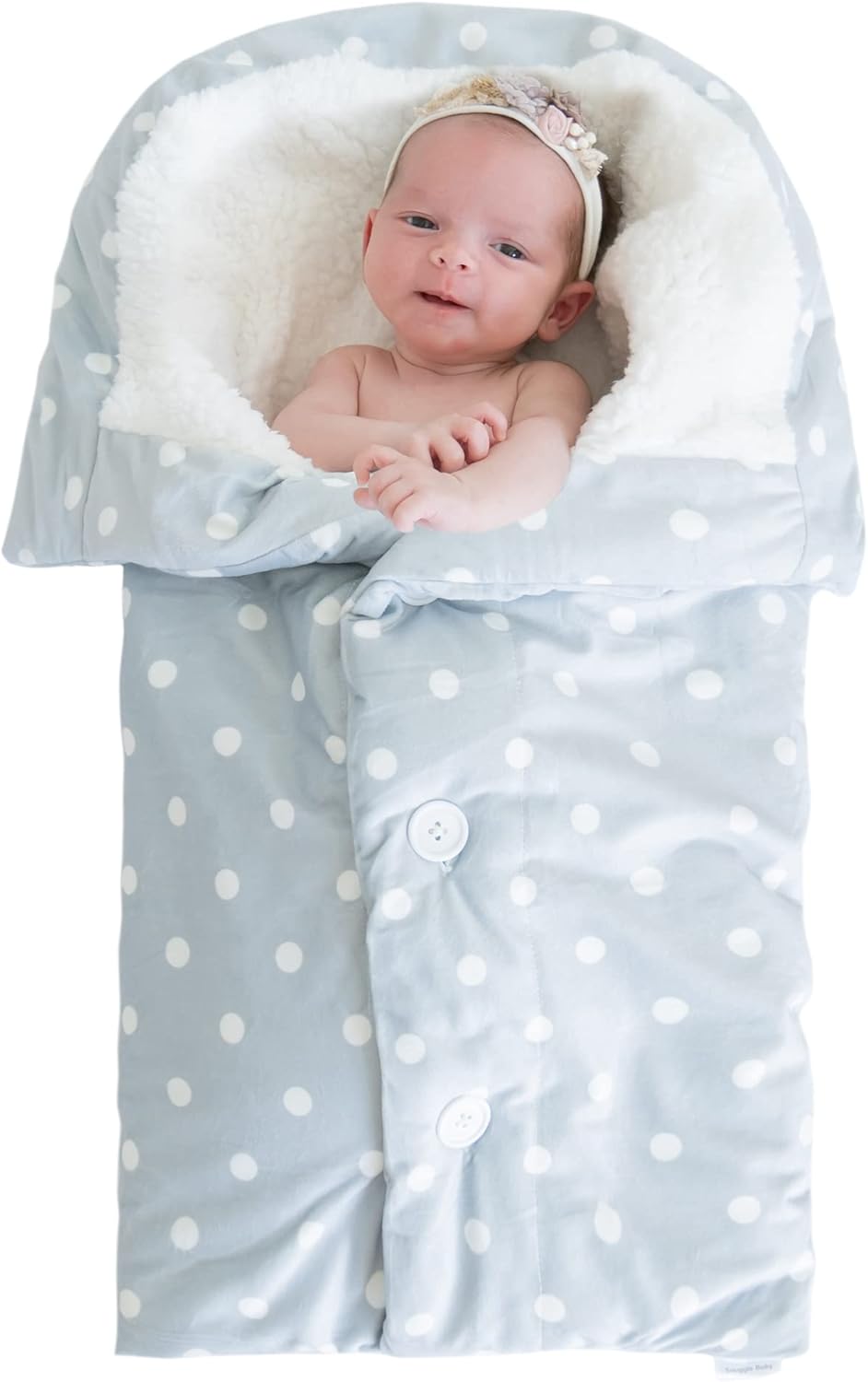 The Swaddle Blanket - White Dots for Baby Comfort and Style
