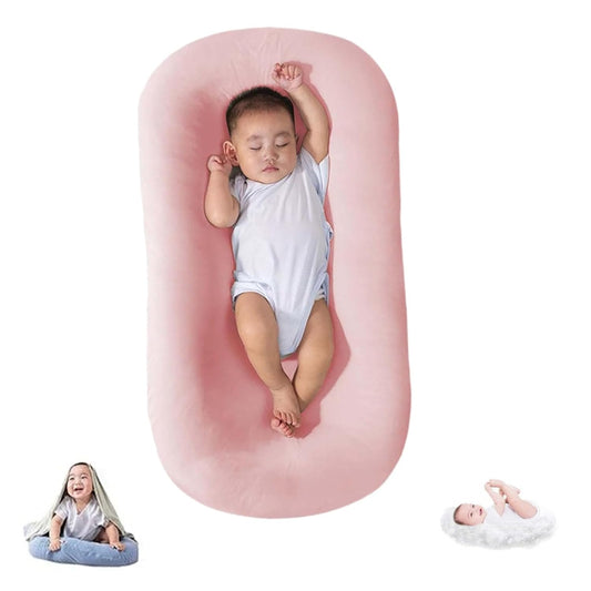 Organic Cotton Baby Lounger for Infants (Pink)
