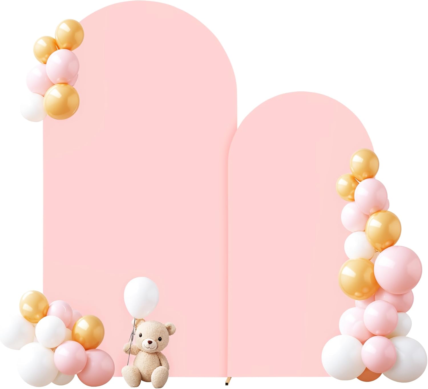 Dusty Rose Arch Backdrop Cover Set for Stunning Party Decor