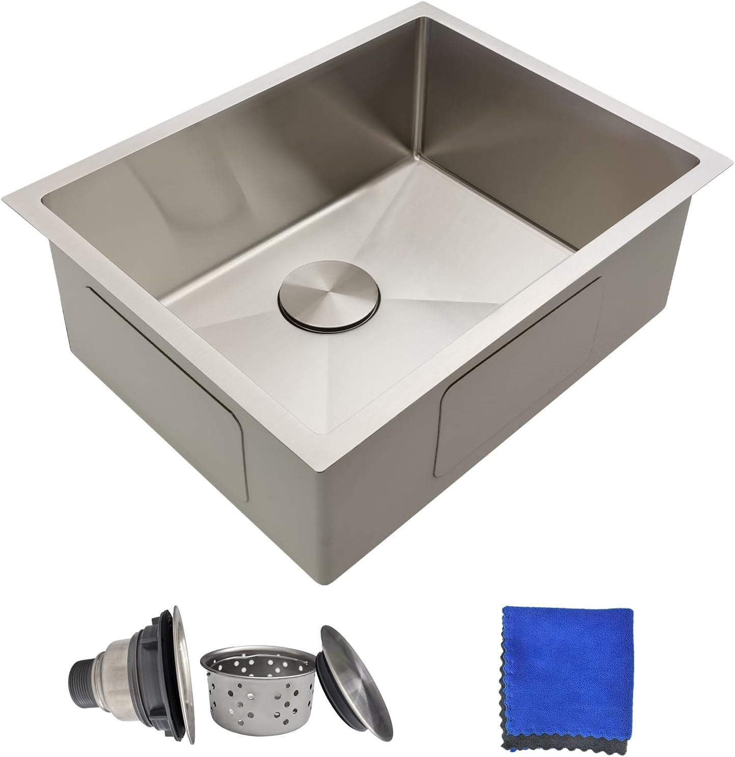 23 Inch Undermount Kitchen Sink - Durable Stainless Steel Design
