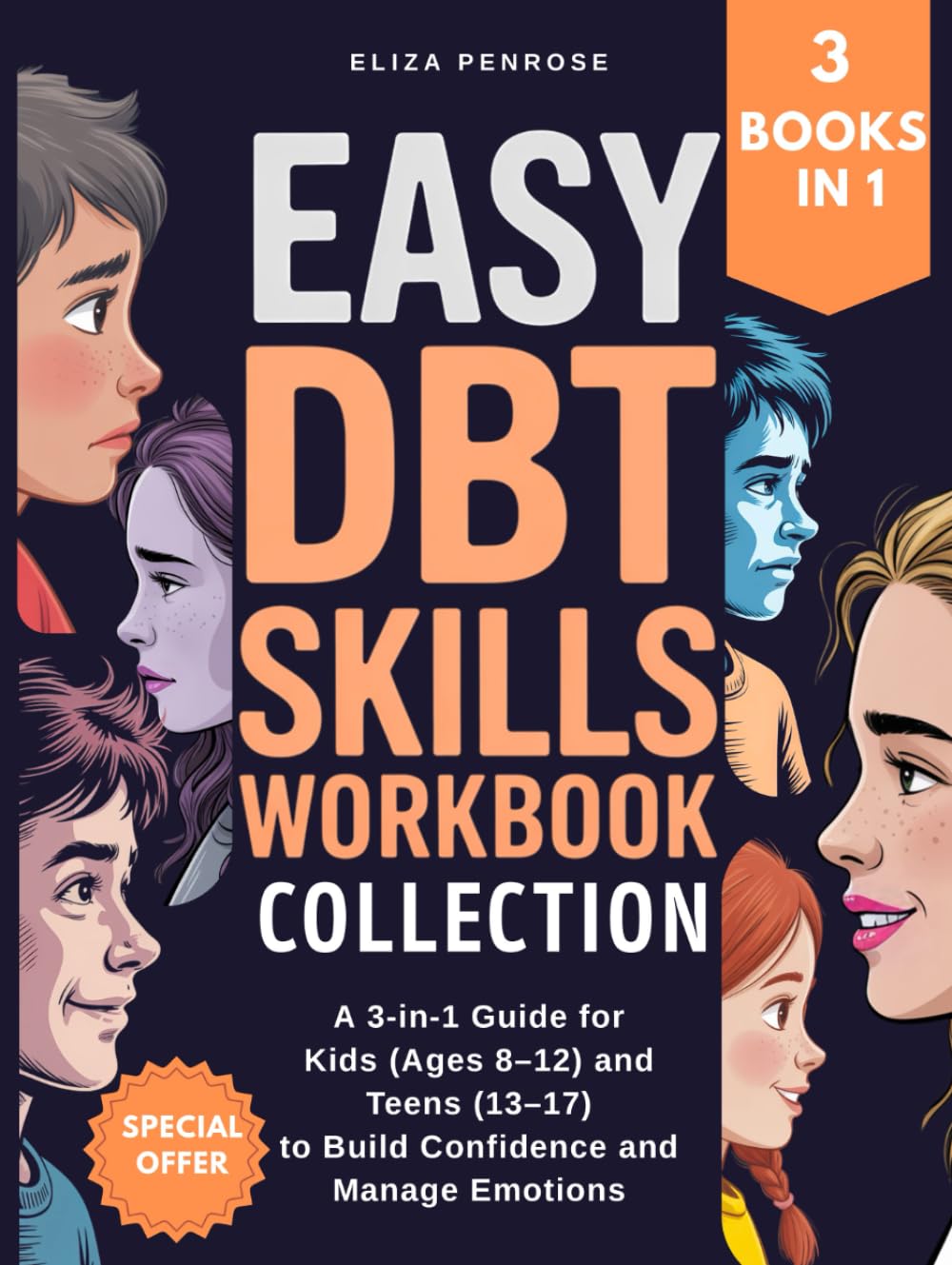 Easy DBT Skills Workbook Collection for Kids and Teens Ages 8-17