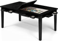 Solid Wood Board Game Table for 4-6 Players - Removable Top