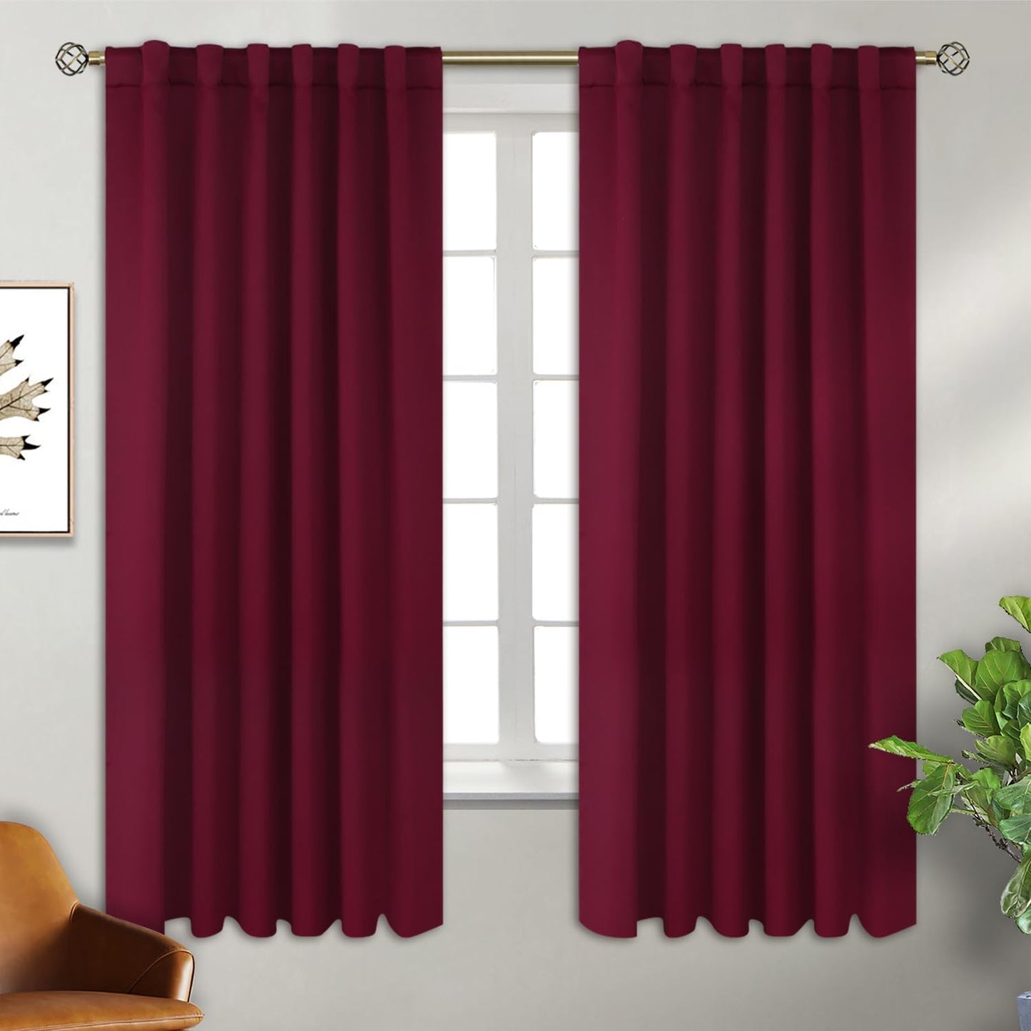 BGment Blackout Curtains for Bedroom - Thermal Insulated Panels