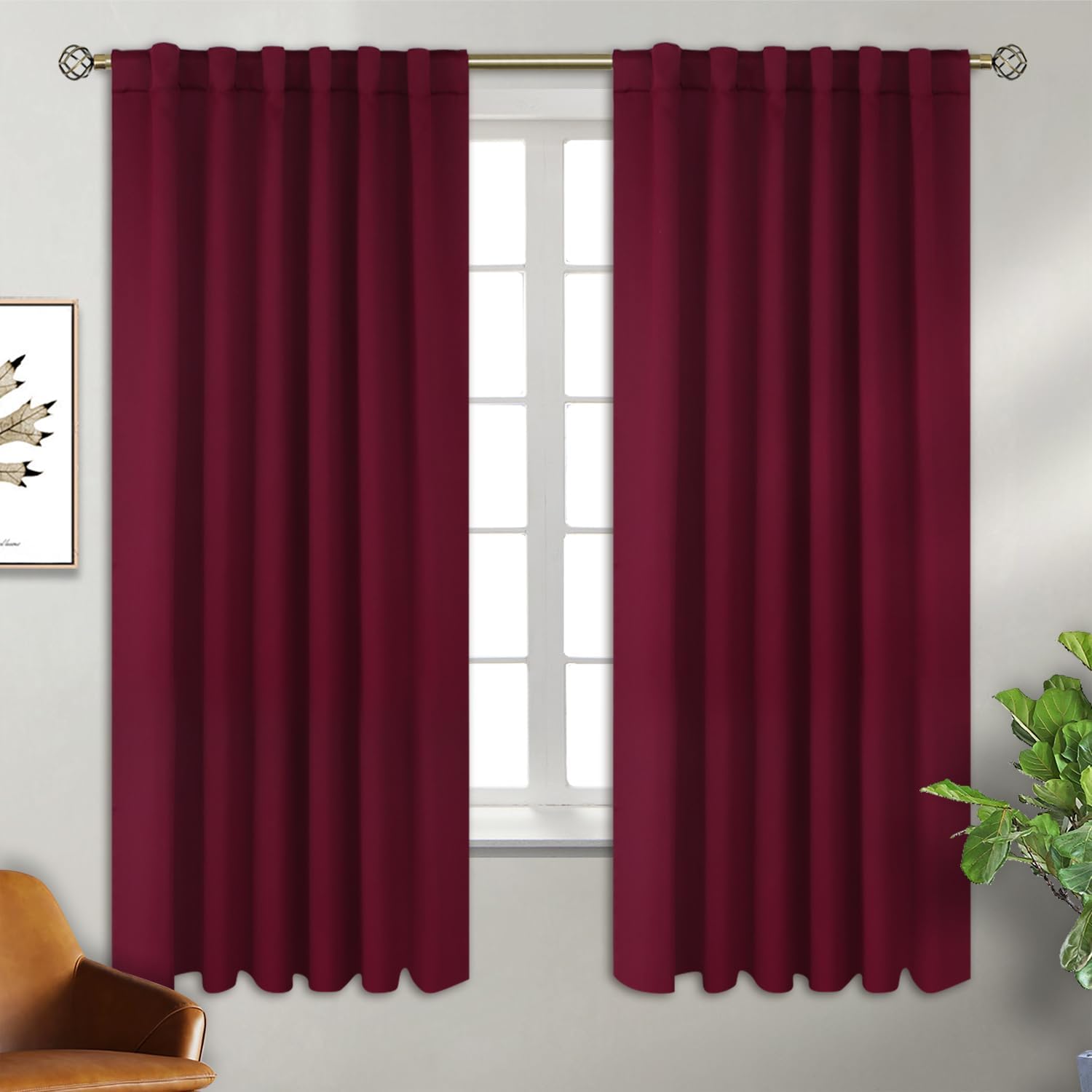 BGment Blackout Curtains for Bedroom - Thermal Insulated Panels