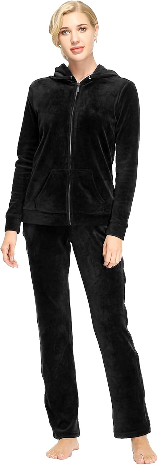 Dolcevida Womens Velour Sweatsuits Sets for Cozy Comfort