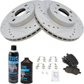 Front Ceramic Brake Pad & Rotor Kit for 1998-02 Corolla/Prizm