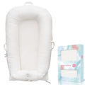Corduroy Baby Lounger Cover for Dockatot Deluxe+ (White) - 100% Cotton