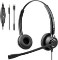 Wired 3.5mm Computer Headset with Noise Cancelling Microphone