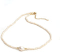 Gemstone Beaded Pearl Choker Necklace - Elegant Everyday Wear