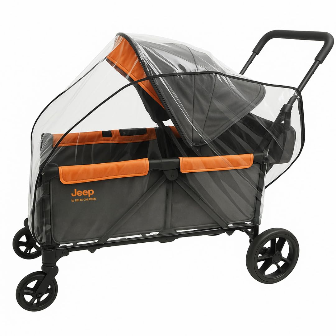 SASHA'S Rain and Wind Cover for Jeep Sport Stroller Wagon