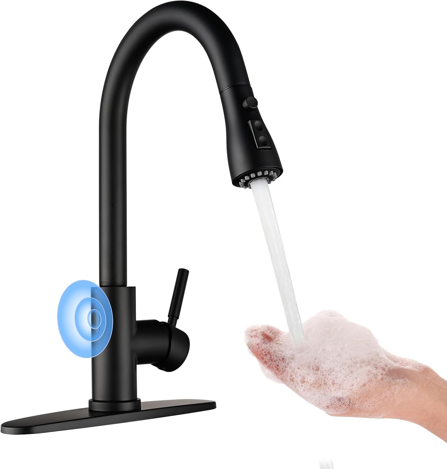 Touchless Kitchen Faucet with Pull Down Sprayer for Easy Use