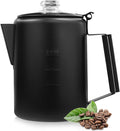 MEREZA Coffee Percolator Stovetop Camping Coffee Pot 9 Cup - Durable