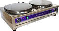 TECHTONGDA Electric Crepe Maker: Non-Stick, 15.7inch Plate, Adjustable Temp