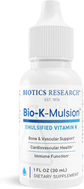 Biotics Research Bio K Mulsion Liquid Vitamin K Drops - Bone & Heart