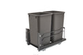 Rev-A-Shelf Double 27 Quart Pull-Out Trash System - Space-Saving