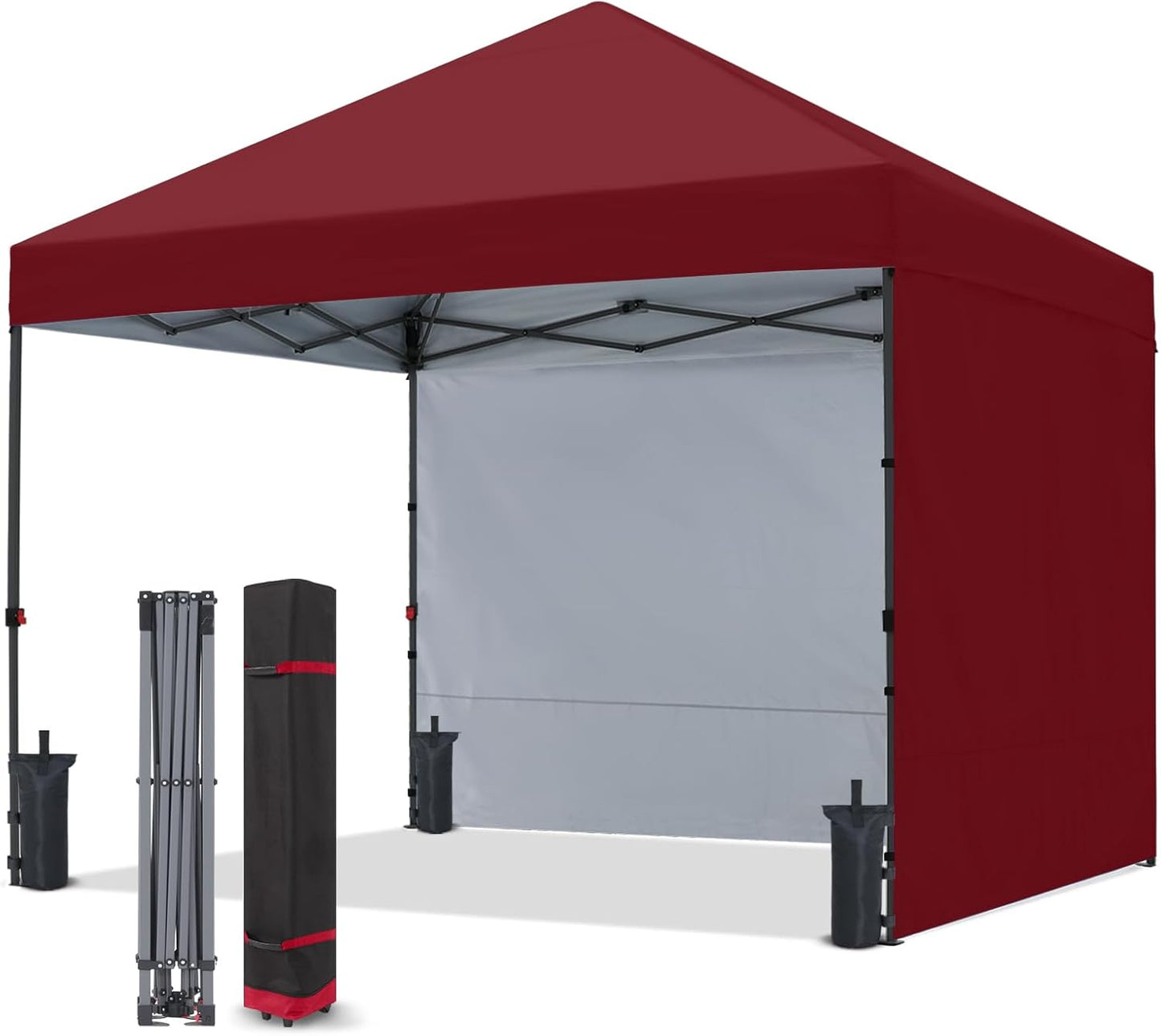 COOSHADE Pop Up Canopy Tent 10x10 with Sidewalls for Shade