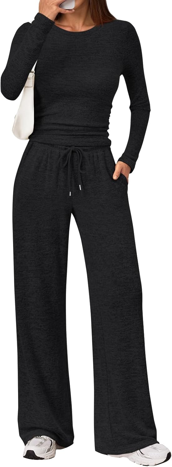 LILLUSORY Womens 2 Piece Matching Lounge Sets for Travel Style
