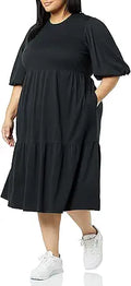 Women's Organic Cotton Fit and Flare Dress - Soft Everyday Comfort
