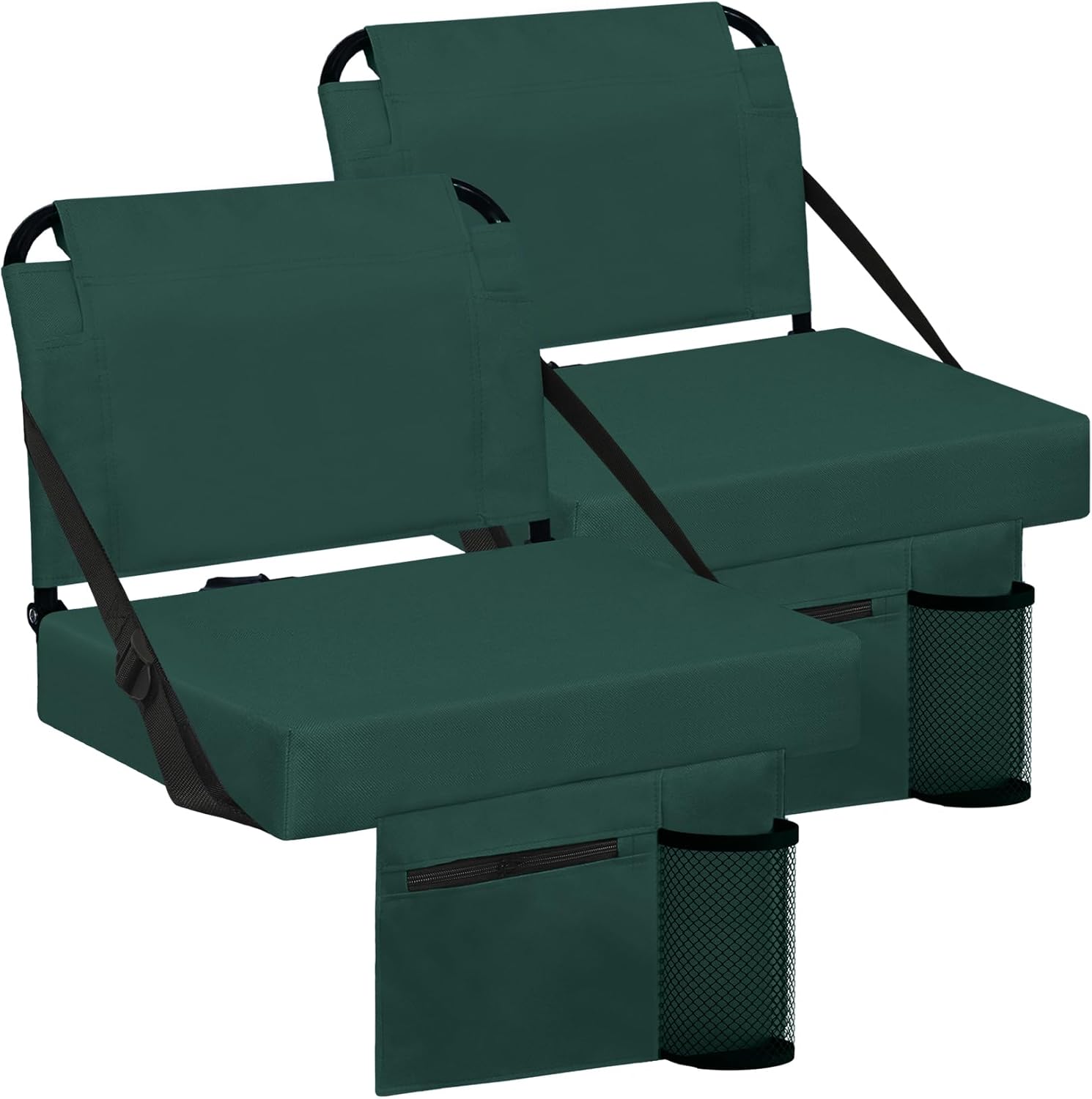 Comfortable Stadium Seat with Back Support and Cup Holder