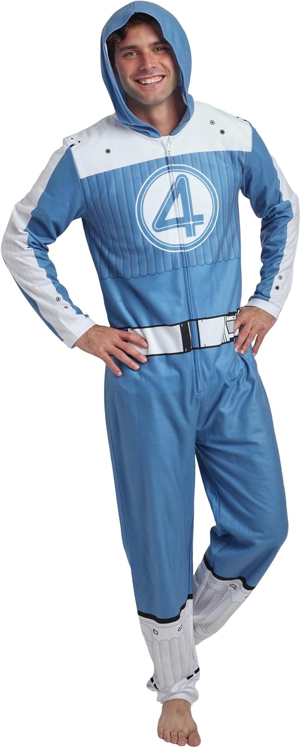 Bioworld Adult Long Sleeve Hooded Cosplay Onesie Costume Union Suit