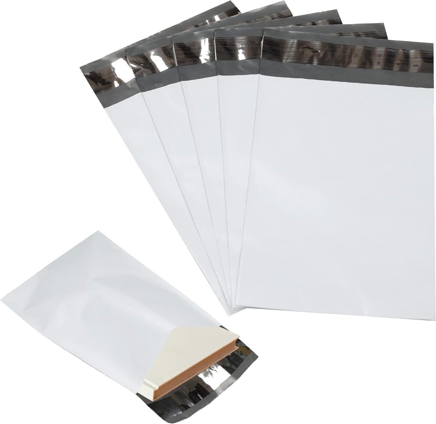 3000 Pack Secure Seal White Poly Mailers for Safe Shipping