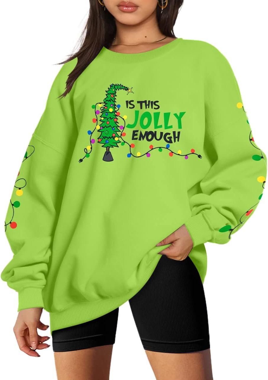 Christmas Light Graphic Sweatshirt - FASHGL