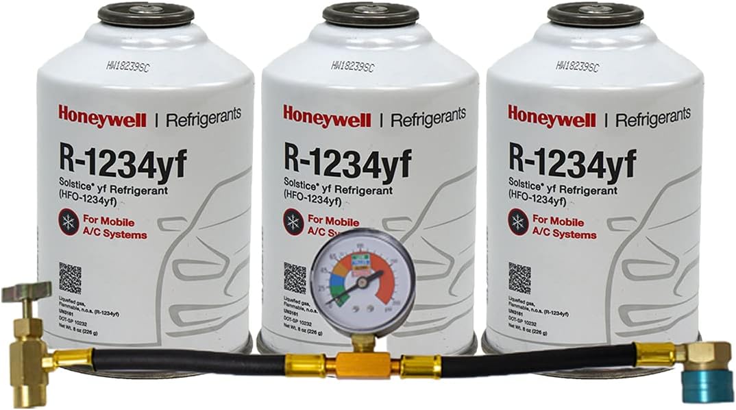 ZeroR Top Off Kit #3 - Genuine R1234YF Refrigerant & Can Tap