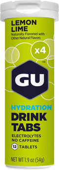 GU Energy Hydration Electrolyte Drink Tablets - Lemon Lime 48 Servings
