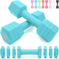 Adjustable Dumbbells Set 4 in 1 Hand Weights Set for Home Gym