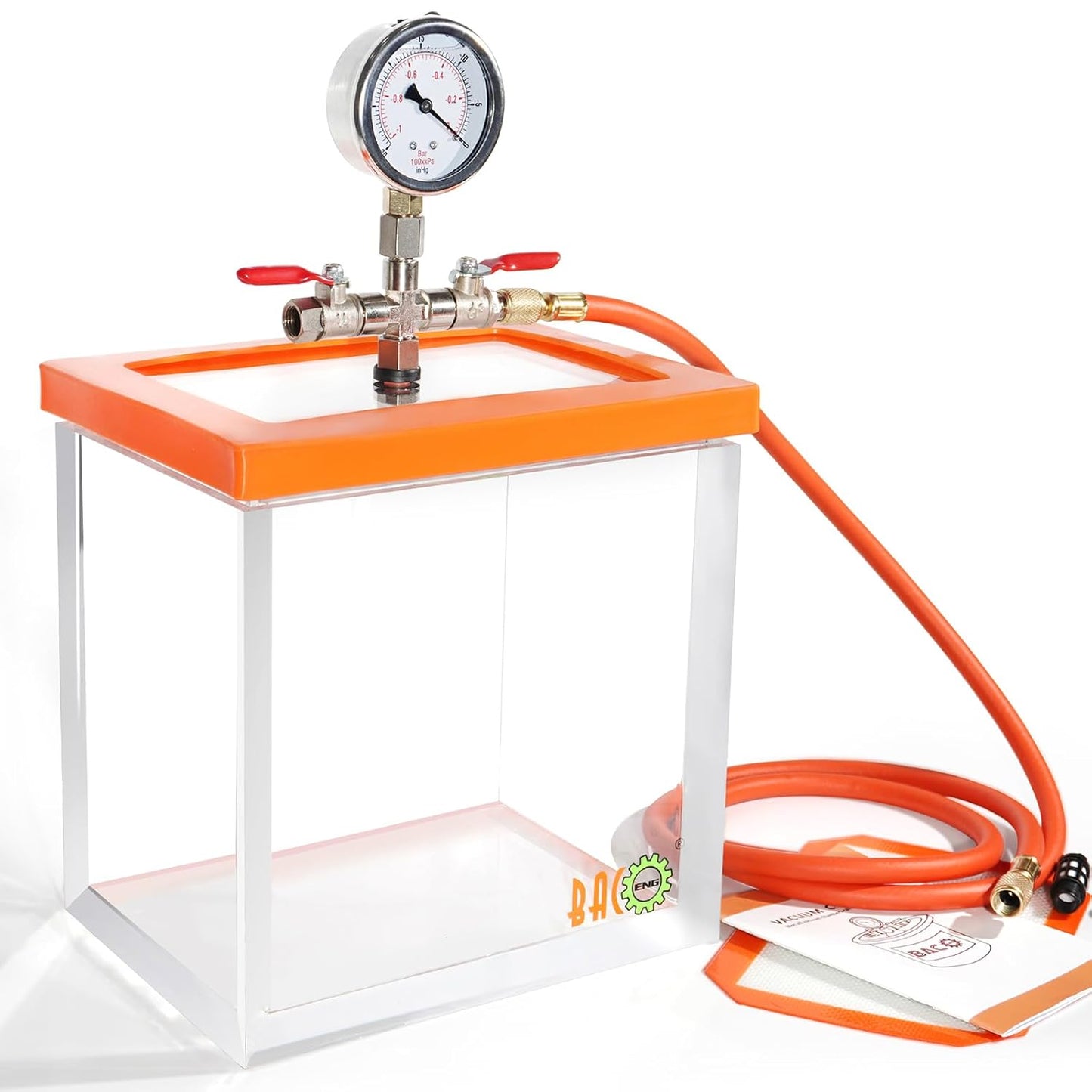 BACOENG 2 Gallon Acrylic Vacuum Chamber for Resin and Epoxies