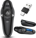2-in-1 USB Type C Presentation Clicker Wireless Presenter Remote