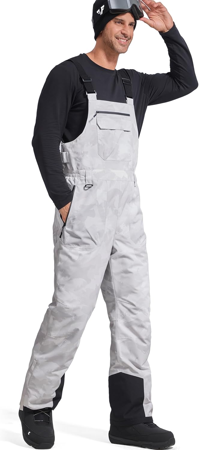 FREE SOLDIER Mens Snow Bibs Ski Pants for Ultimate Comfort