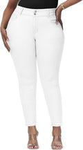 Womens Plus Size Skinny Jeans High Waisted Stretchy (Style FW2D)