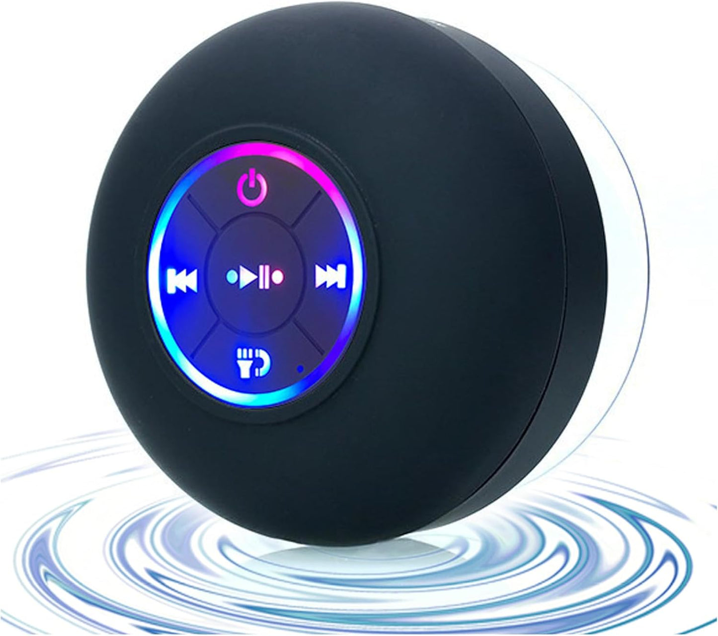 Portable Waterproof Bluetooth Speaker with LED