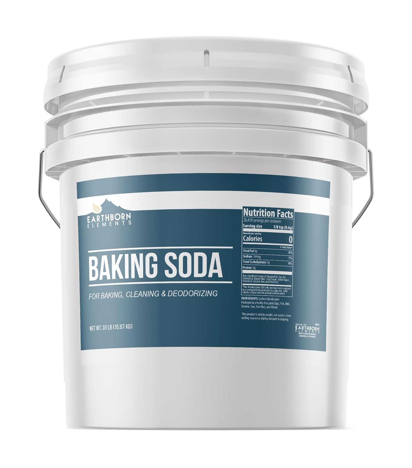 Earthborn Elements Baking Soda for Cooking, Baking, and Cleaning