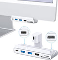 8-in-1 iMac USB Adapter with HDMI 4K@60hz - Adds Ports for iMac 24in