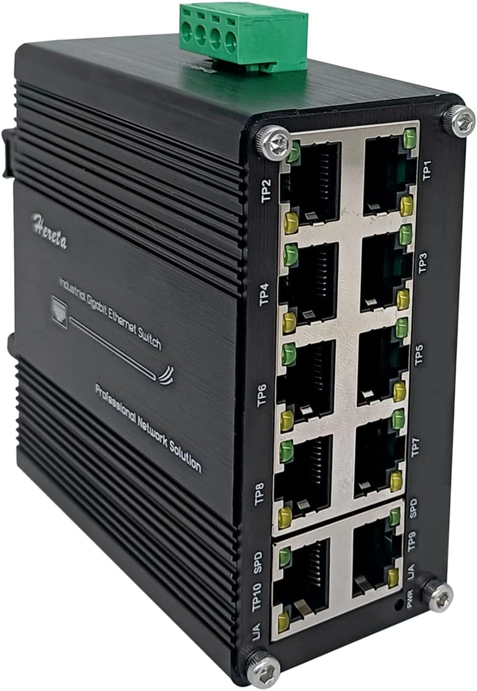 Hardened Industrial Gigabit Compact Ethernet Switch 10-Port
