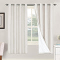 Linen Blackout Curtains 72 in Pair - 100% Blackout, Thermal Insulated
