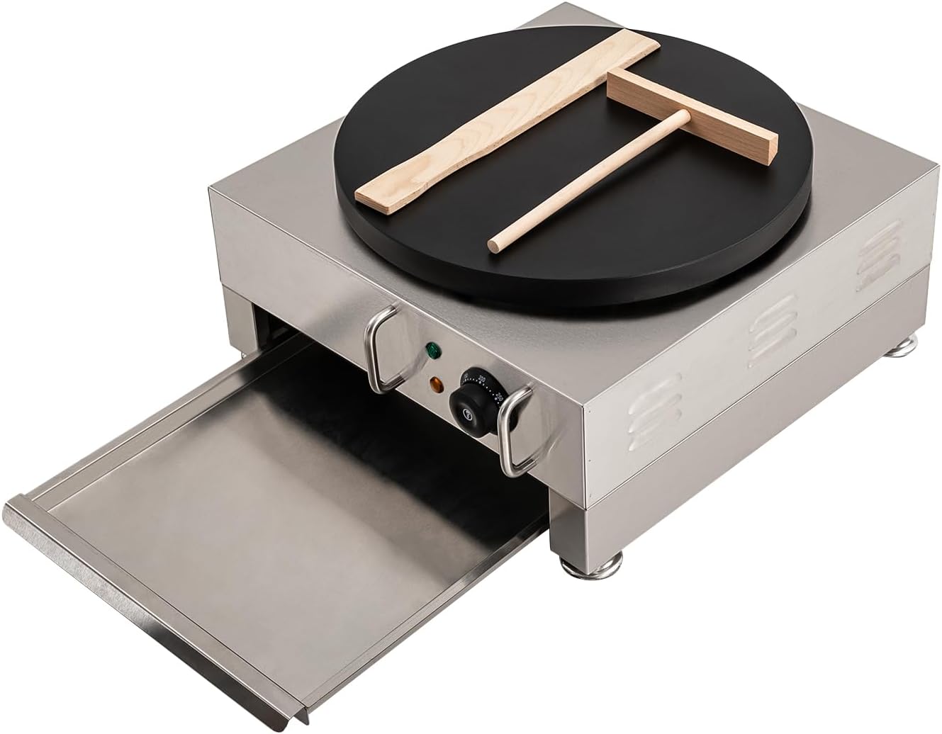 16in Electric Crepe Maker - Adjustable Temp - Commercial & Home Use